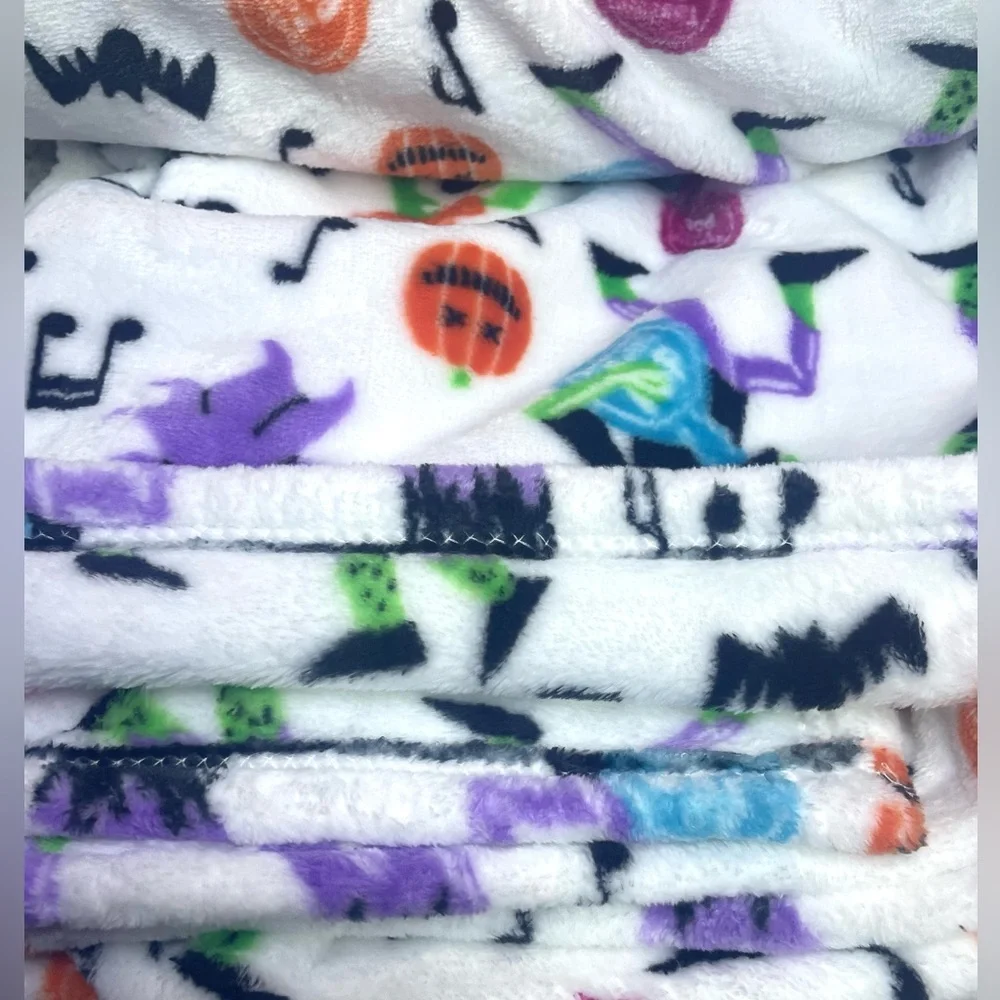 Tootsie Roll POP 60x70 Plush Halloween Throw Frankenstein Music Dance Candy NWT
